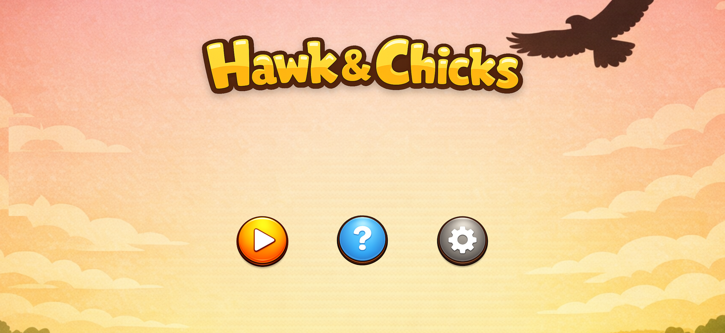 Hawk & Chicks main menu, iPhone