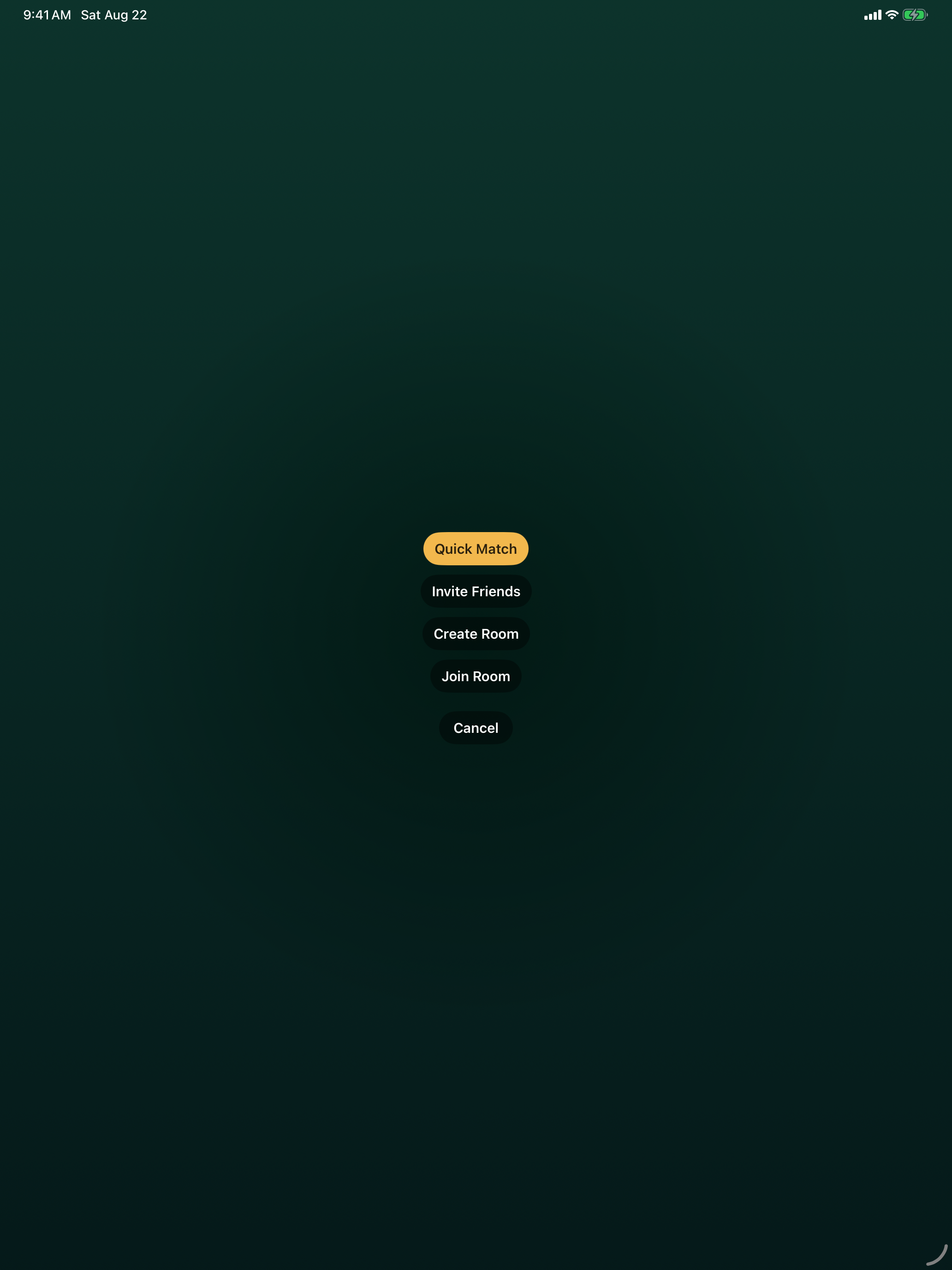 Play online options on iPad